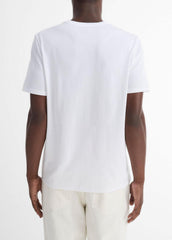 VINCE | Pima Cotton Crew Neck T-Shirt in Short Sleeve - OPTIC WHITE