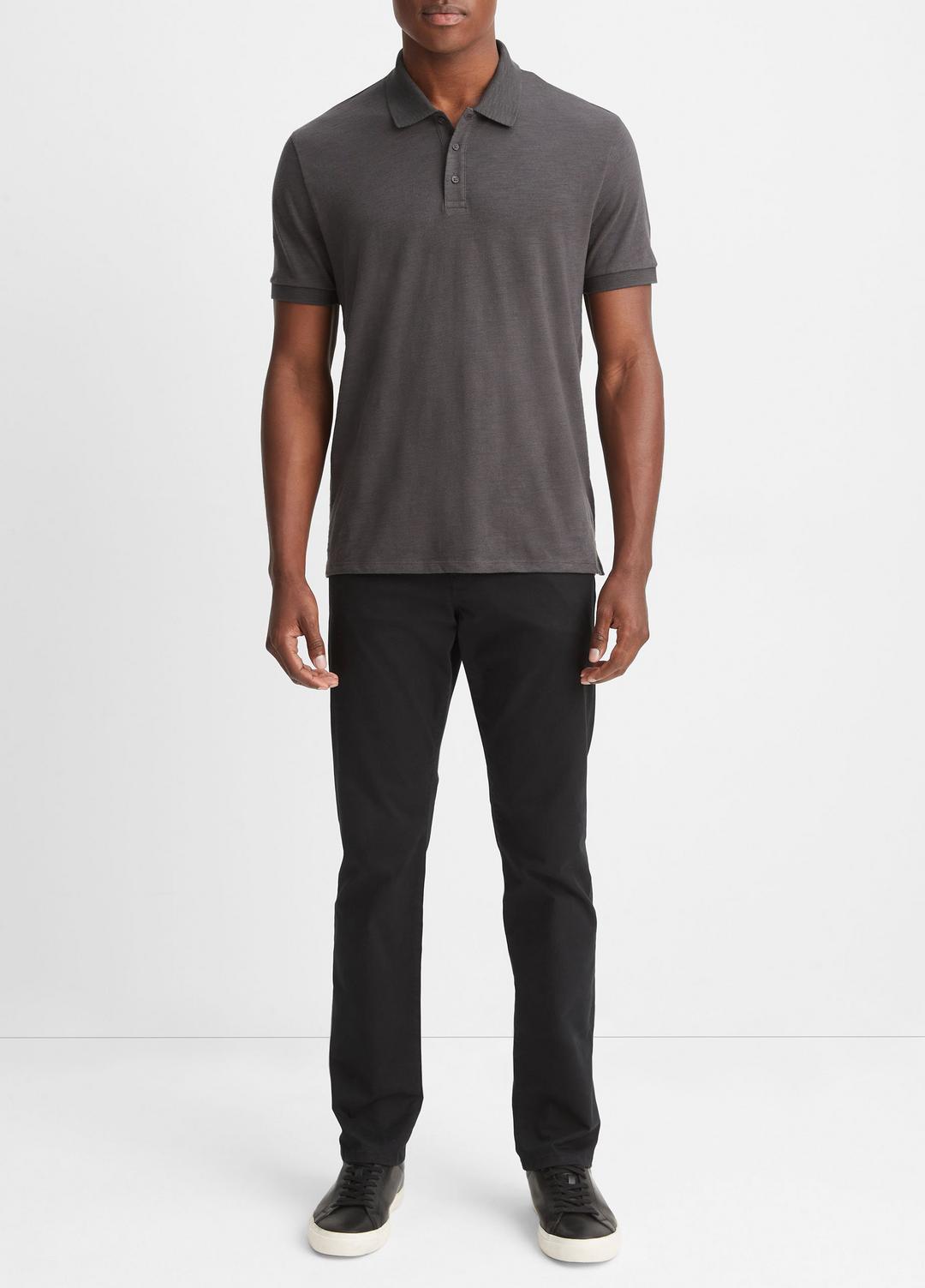 VINCE | Classic Slub Polo Shirt in Henleys & Polos - SPHERE