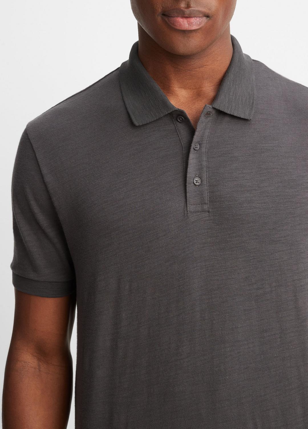 VINCE | Classic Slub Polo Shirt in Henleys & Polos - SPHERE