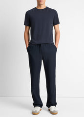 VINCE | Pima Cotton Crew Neck T-Shirt in Short Sleeve - COASTAL BLUE