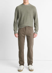 VINCE | Dylan Slim 5-Pocket Peached Stretch-Cotton Pant in Trousers - FROG