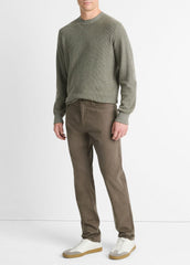 VINCE | Dylan Slim 5-Pocket Peached Stretch-Cotton Pant in Trousers - FROG