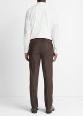VINCE | Wool-Silk Classic Pant in Trousers - BROWN