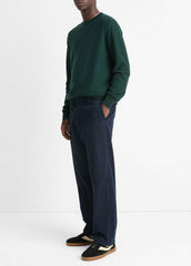 VINCE | Louie Relaxed Stretch-Cotton Pant in Trousers - COASTAL BLUE