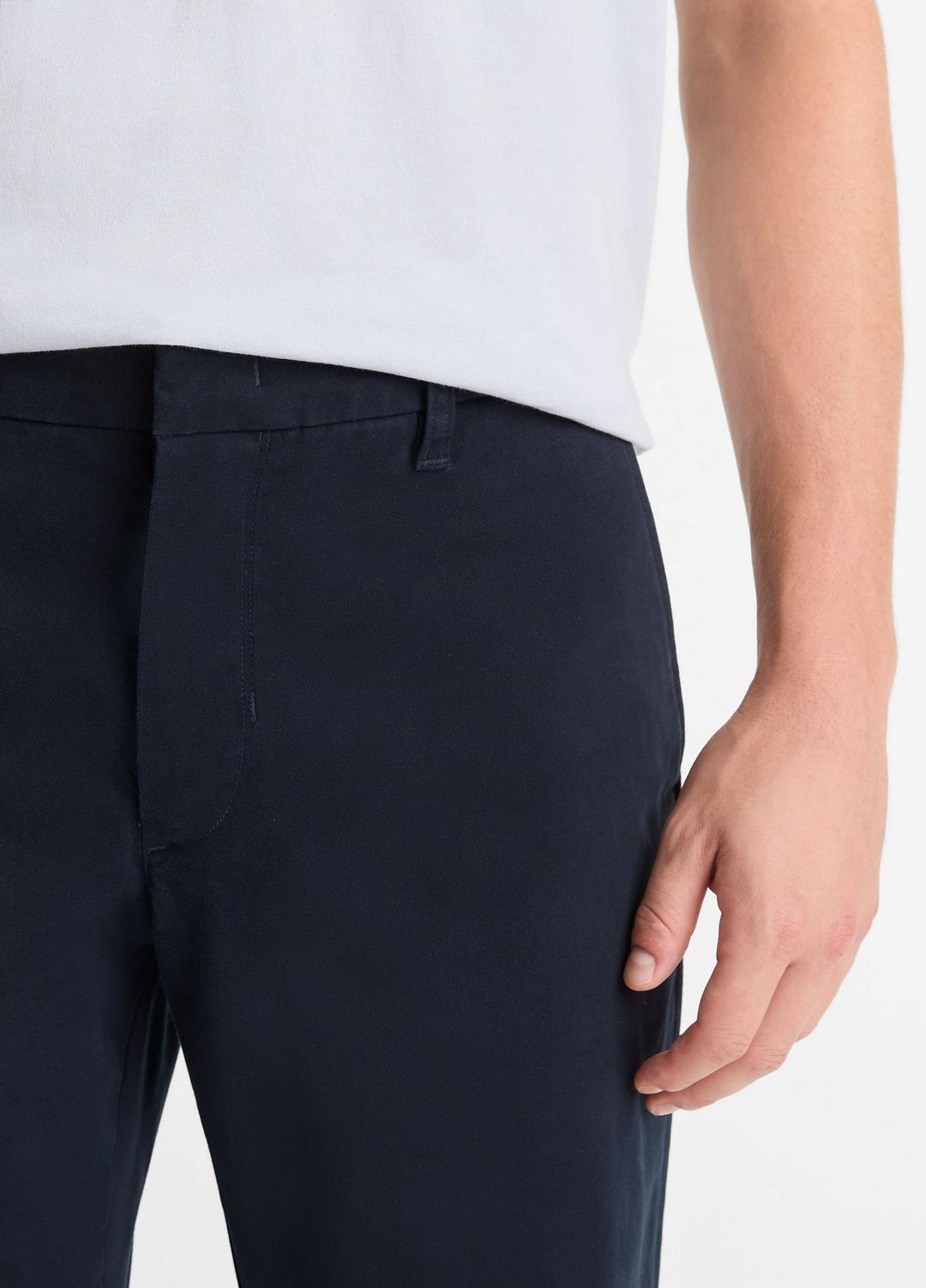 VINCE | Dylan Slim Cotton Chino Pant in Trousers - COASTAL BLUE
