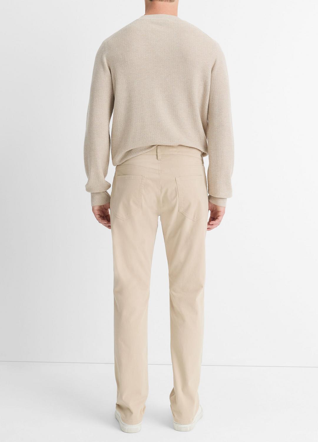 VINCE | Dylan Slim 5-Pocket Peached Stretch-Cotton Pant in Trousers - CAHUENGA KHAKI