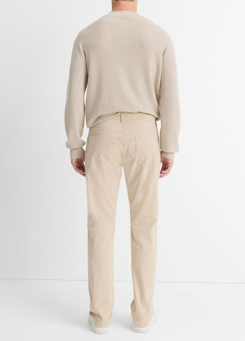 VINCE | Dylan Slim 5-Pocket Peached Stretch-Cotton Pant in Trousers - CAHUENGA KHAKI