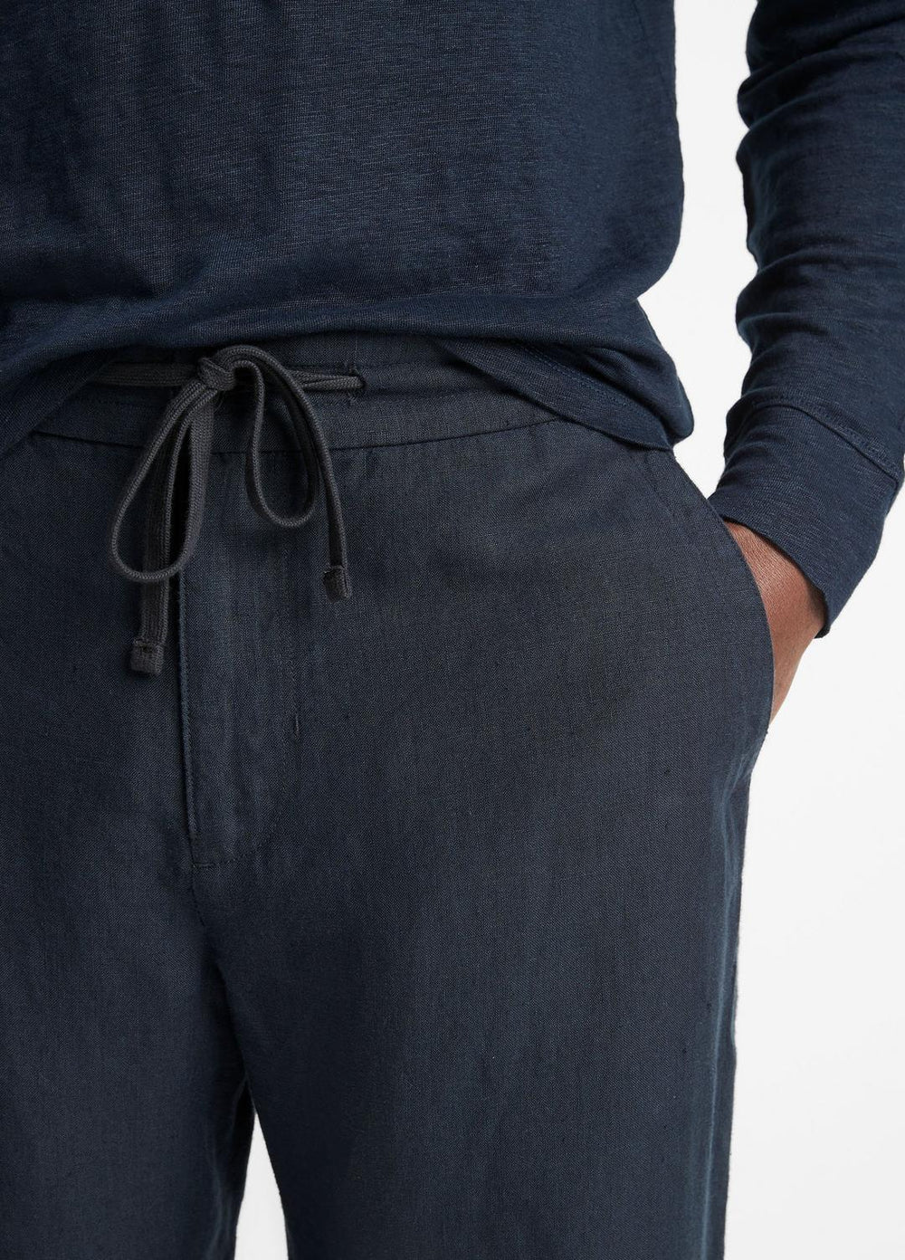VINCE | Lightweight Hemp Pant in Trousers - COASTAL BLUE