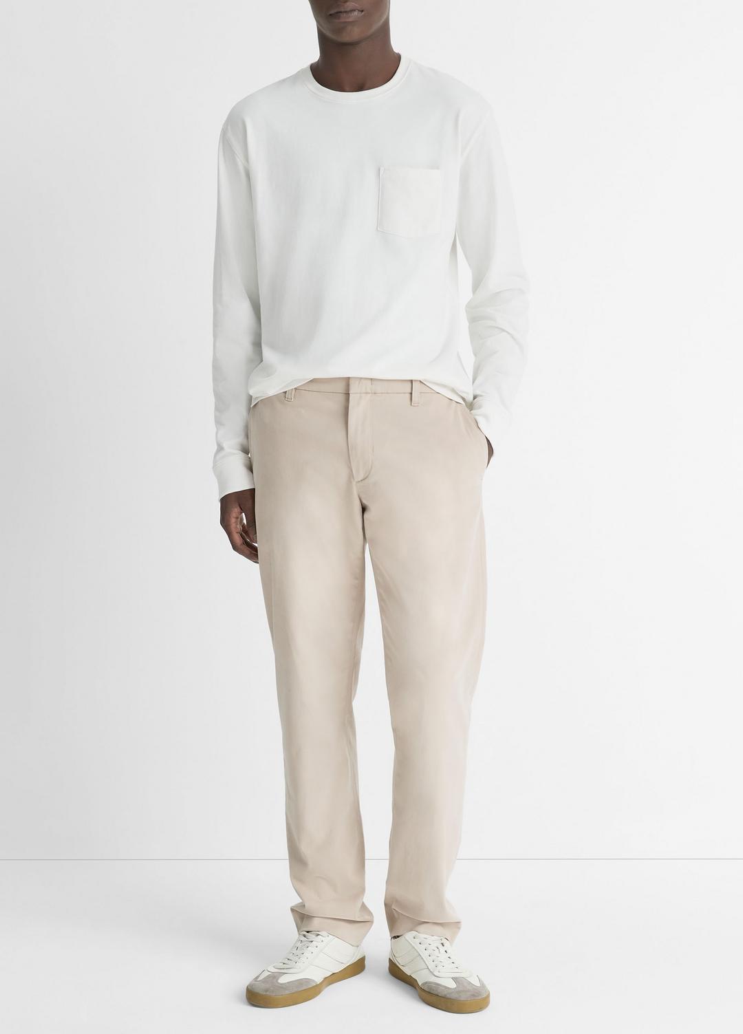 VINCE | Dylan Slim Cotton Chino Pant in Trousers - CAHUENGA KHAKI
