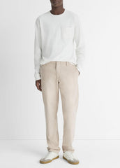 VINCE | Dylan Slim Cotton Chino Pant in Trousers - CAHUENGA KHAKI