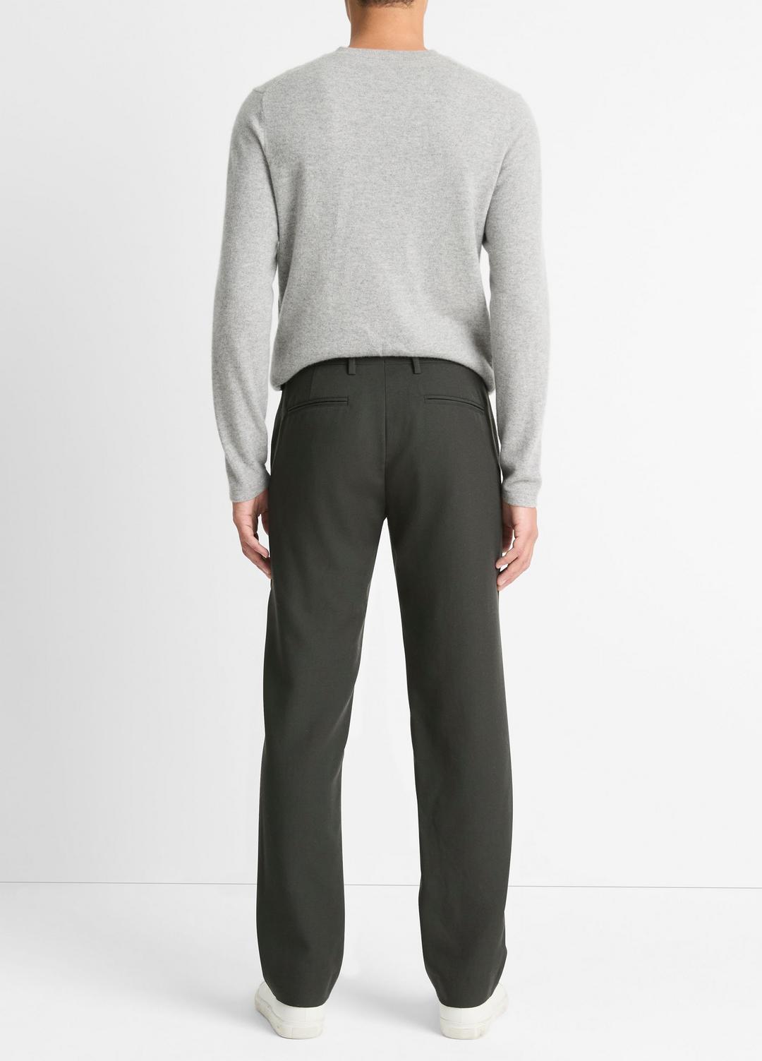 VINCE | Owen Athletic Wool Suiting Pant in Trousers - BLACK