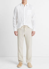 VINCE | Lightweight Hemp Pant in Trousers - PUMICE ROCK