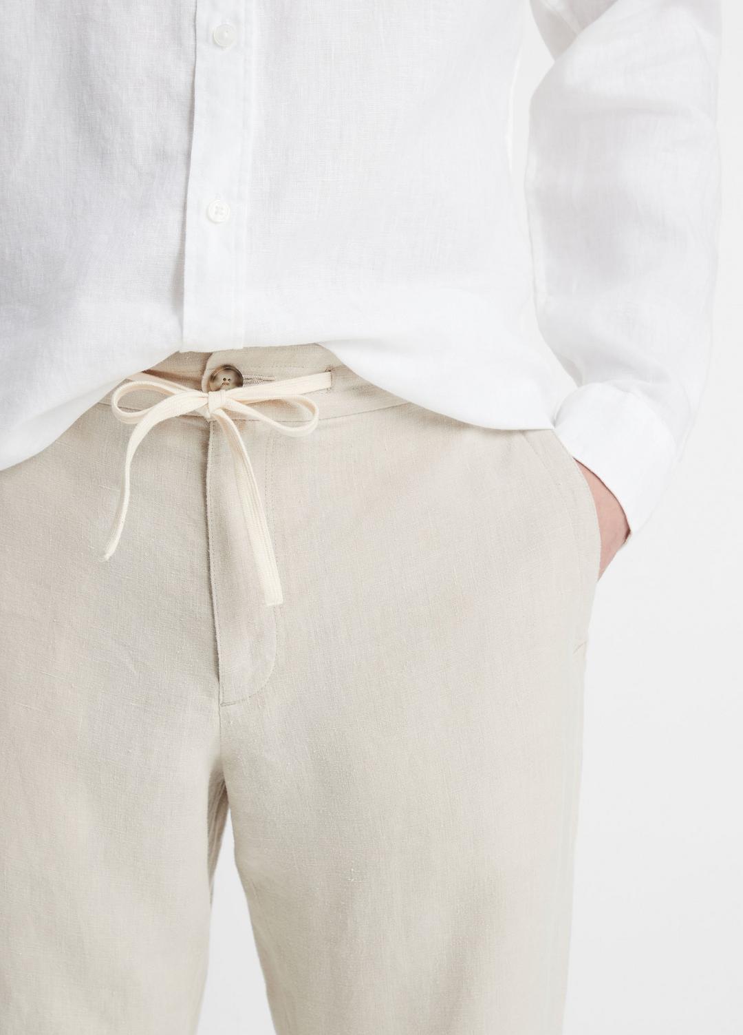 VINCE | Lightweight Hemp Pant in Trousers - PUMICE ROCK