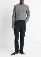 VINCE | Dylan Slim 5-Pocket Peached Stretch-Cotton Pant in Trousers - BLACK