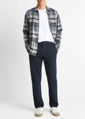 VINCE | Owen Athletic Stretch-Cotton Pant in Trousers - COASTAL BLUE