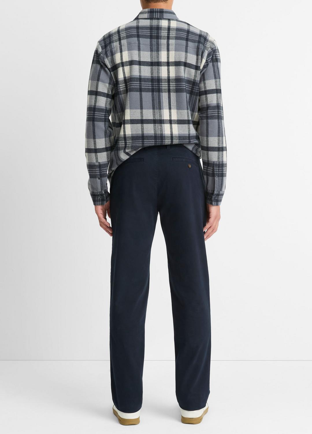 VINCE | Owen Athletic Stretch-Cotton Pant in Trousers - COASTAL BLUE
