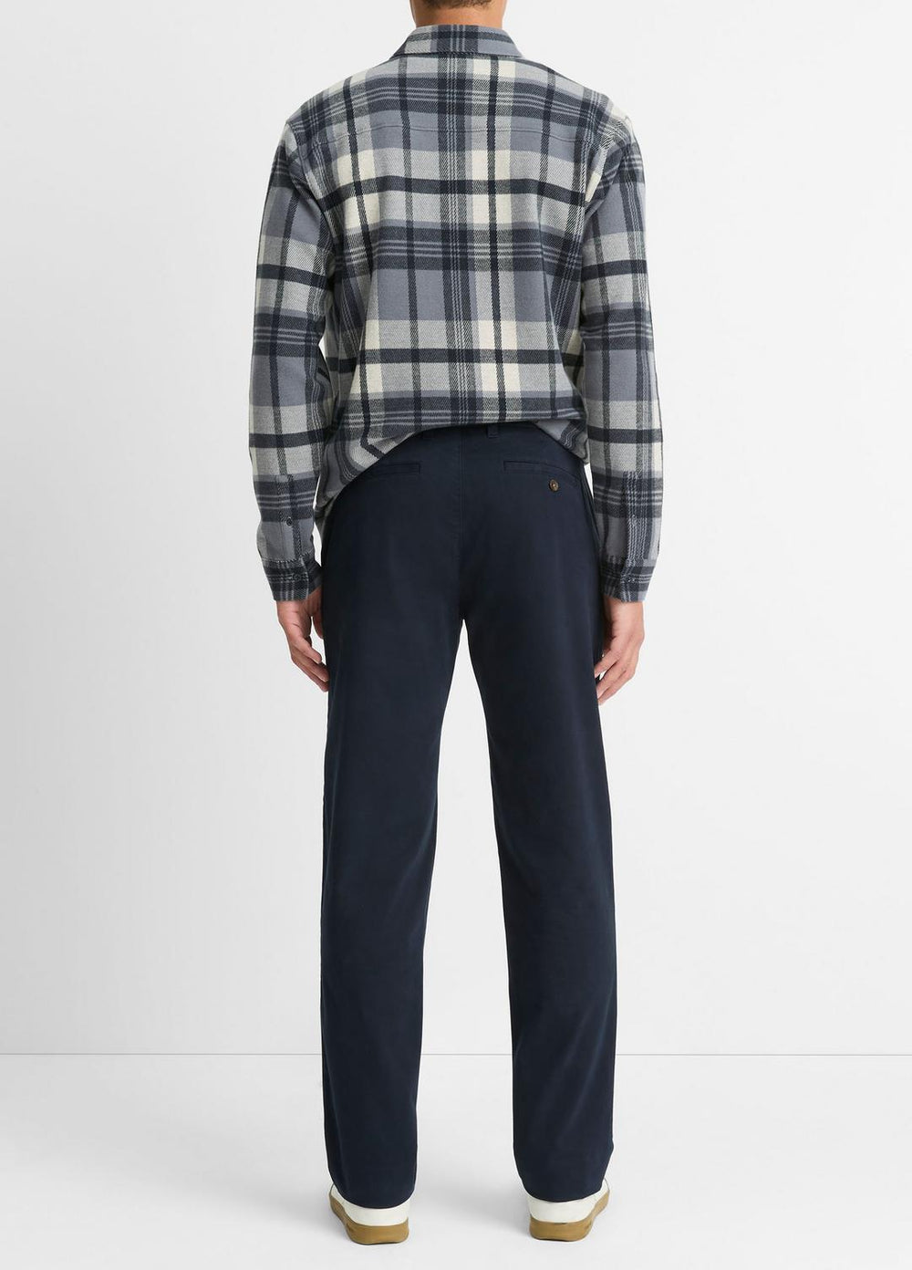 VINCE | Owen Athletic Stretch-Cotton Pant in Trousers - COASTAL BLUE