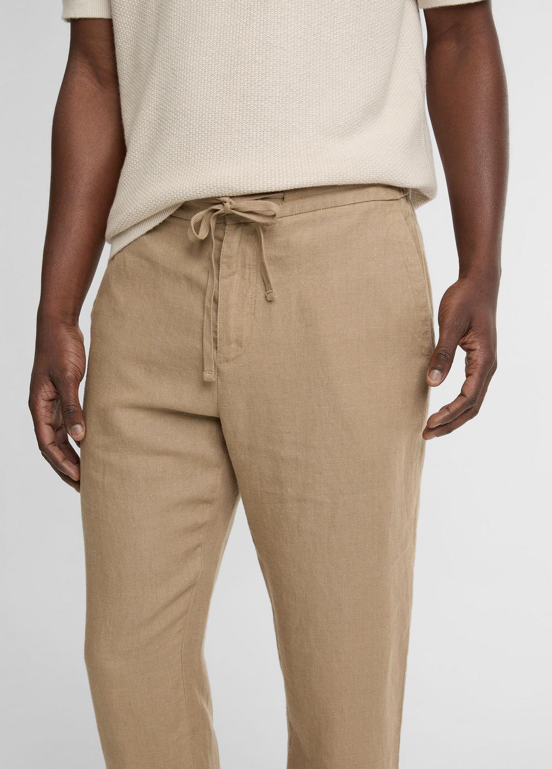 VINCE | Lightweight Hemp Pant in Trousers - TEAK