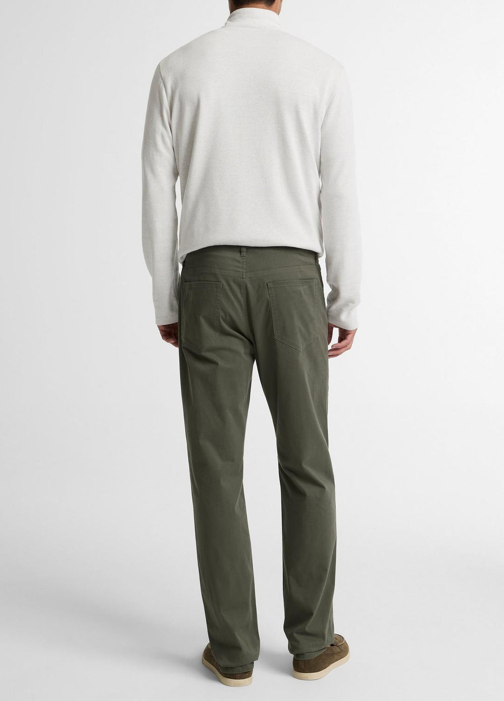 VINCE | Dylan Slim 5-Pocket Cotton Sateen Pant in Trousers - SYCAMORE