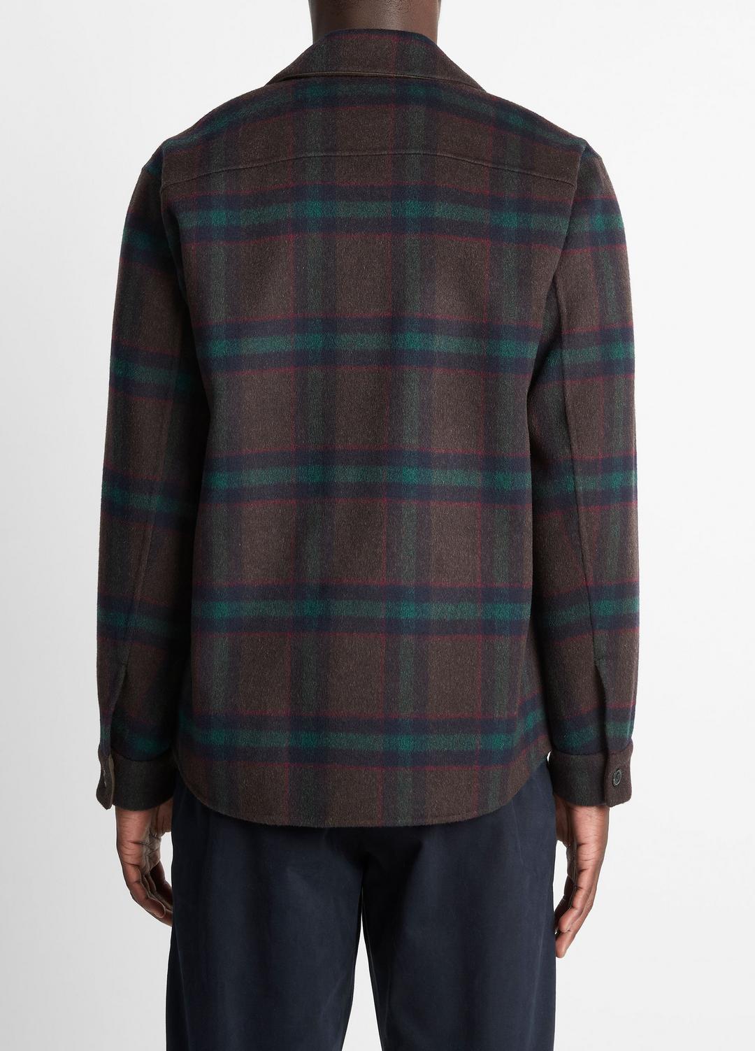 VINCE | Plaid Splittable Wool-Blend Shirt Jacket in Shirt Jackets - COASTAL COUNTRY RACER