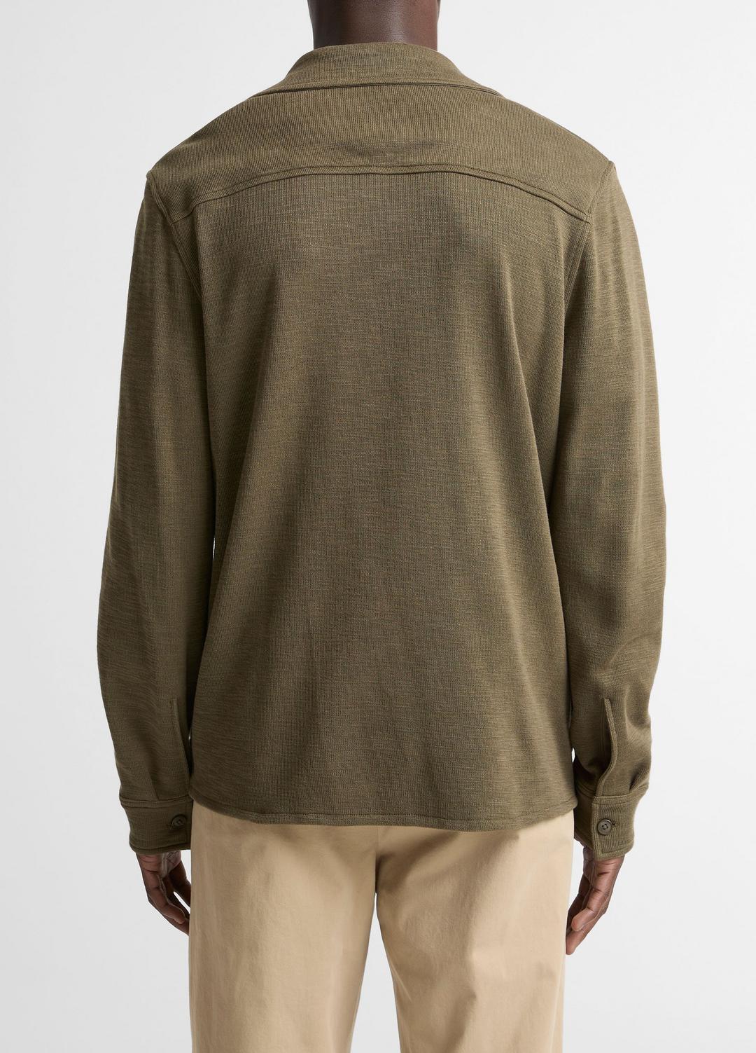 VINCE | Double-Slub Cotton-Blend Shirt Jacket in Jackets - MOSS