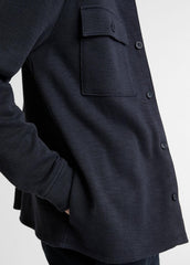 VINCE | Double-Slub Cotton-Blend Shirt Jacket in Jackets - COASTAL BLUE