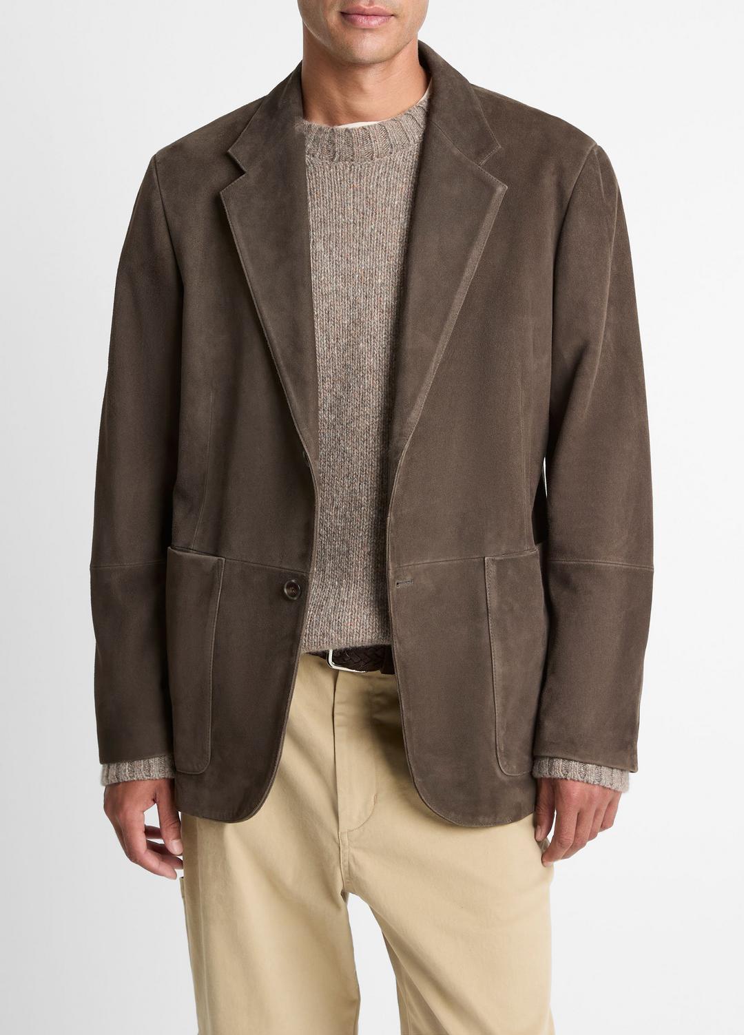 VINCE | Suede Blazer in Blazers - DOWNTOWN