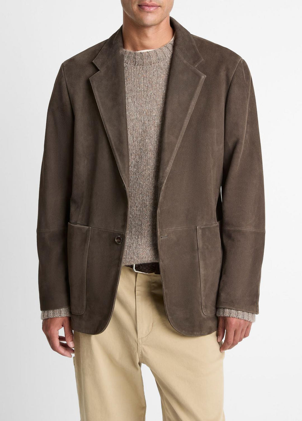 VINCE | Suede Blazer in Blazers - DOWNTOWN