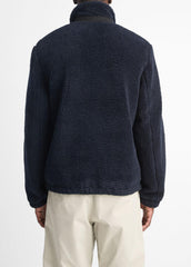 VINCE | Sherpa Zip Jacket in Jackets - COASTAL BLUE