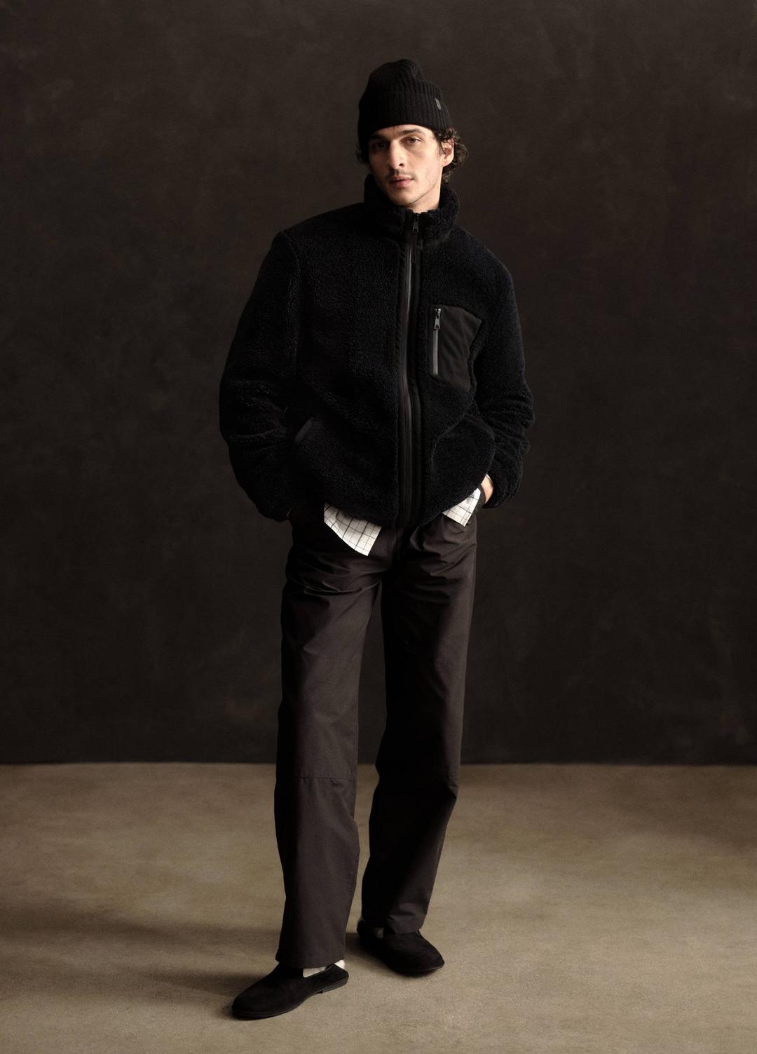 VINCE | Sherpa Zip Jacket in Jackets - COASTAL BLUE