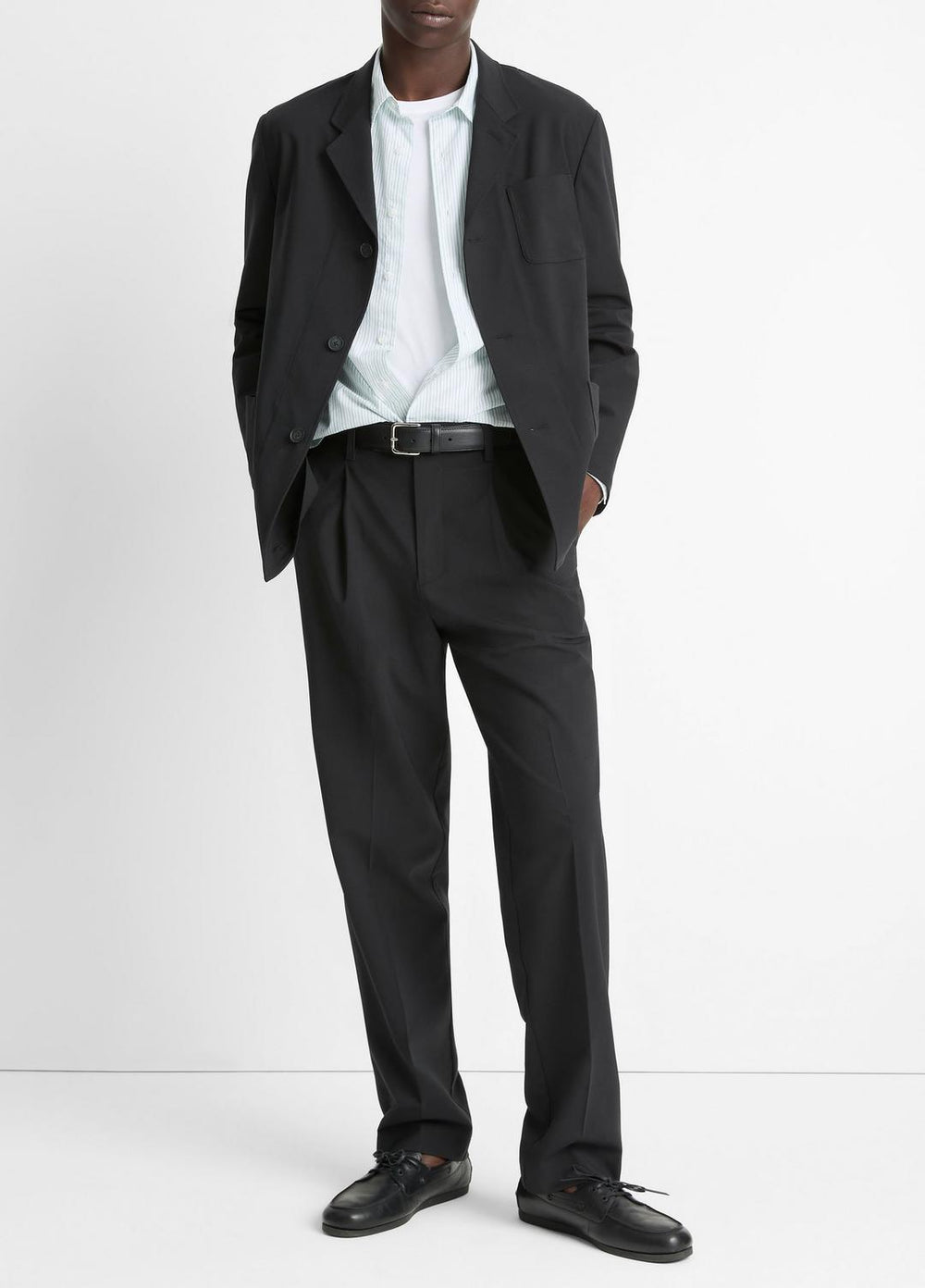 VINCE | Tailored Utility Blazer in Blazers - BLACK