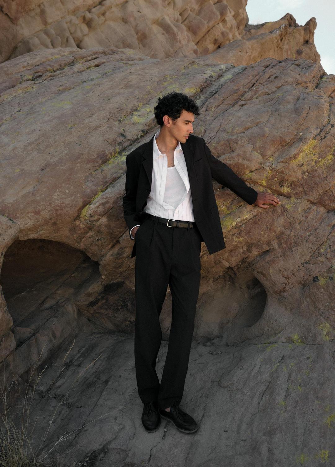 VINCE | Tailored Utility Blazer in Blazers - BLACK