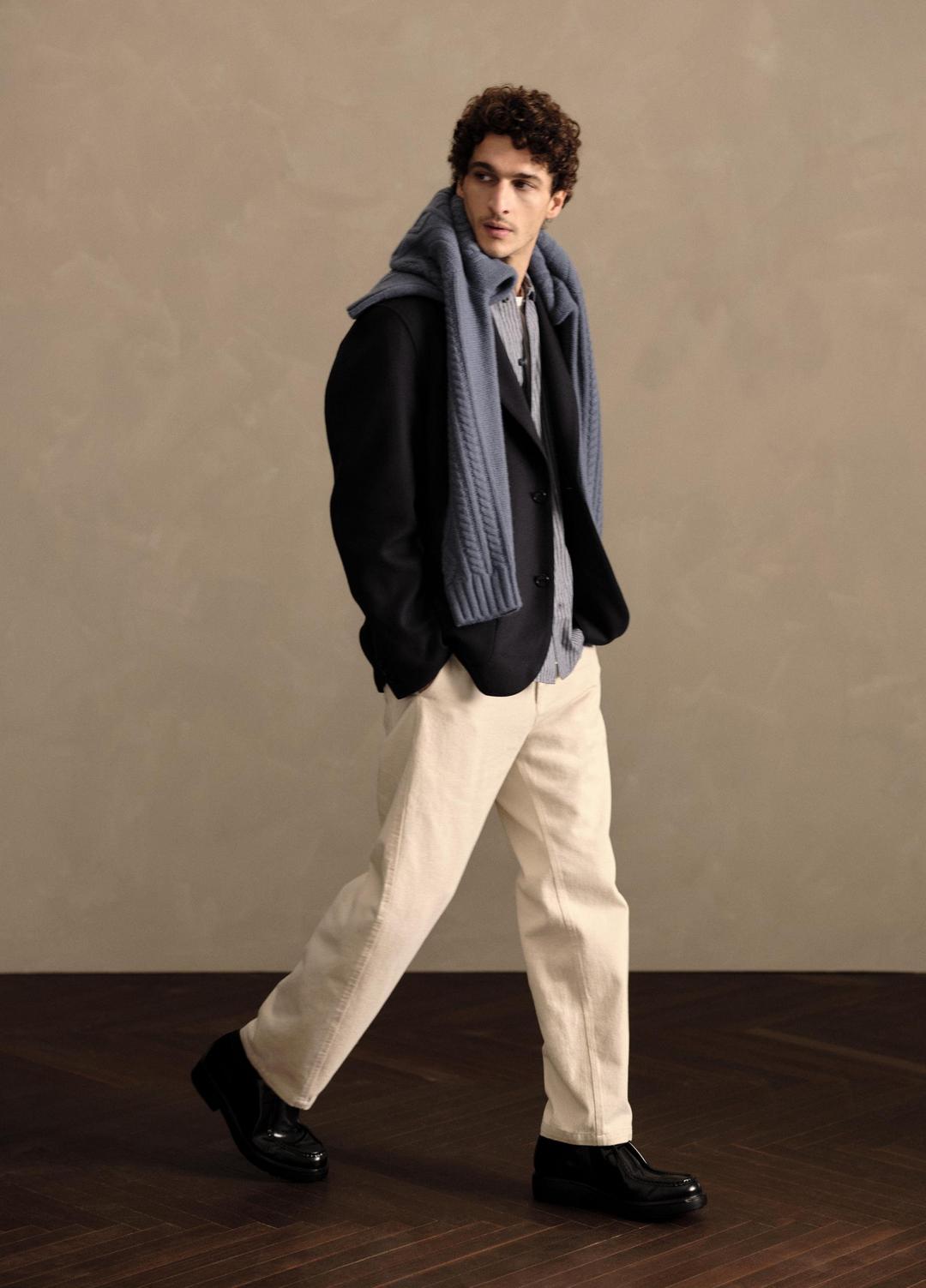 VINCE | Italian Splittable Wool-Blend Blazer in Jackets & Outerwear - COASTAL BLUE