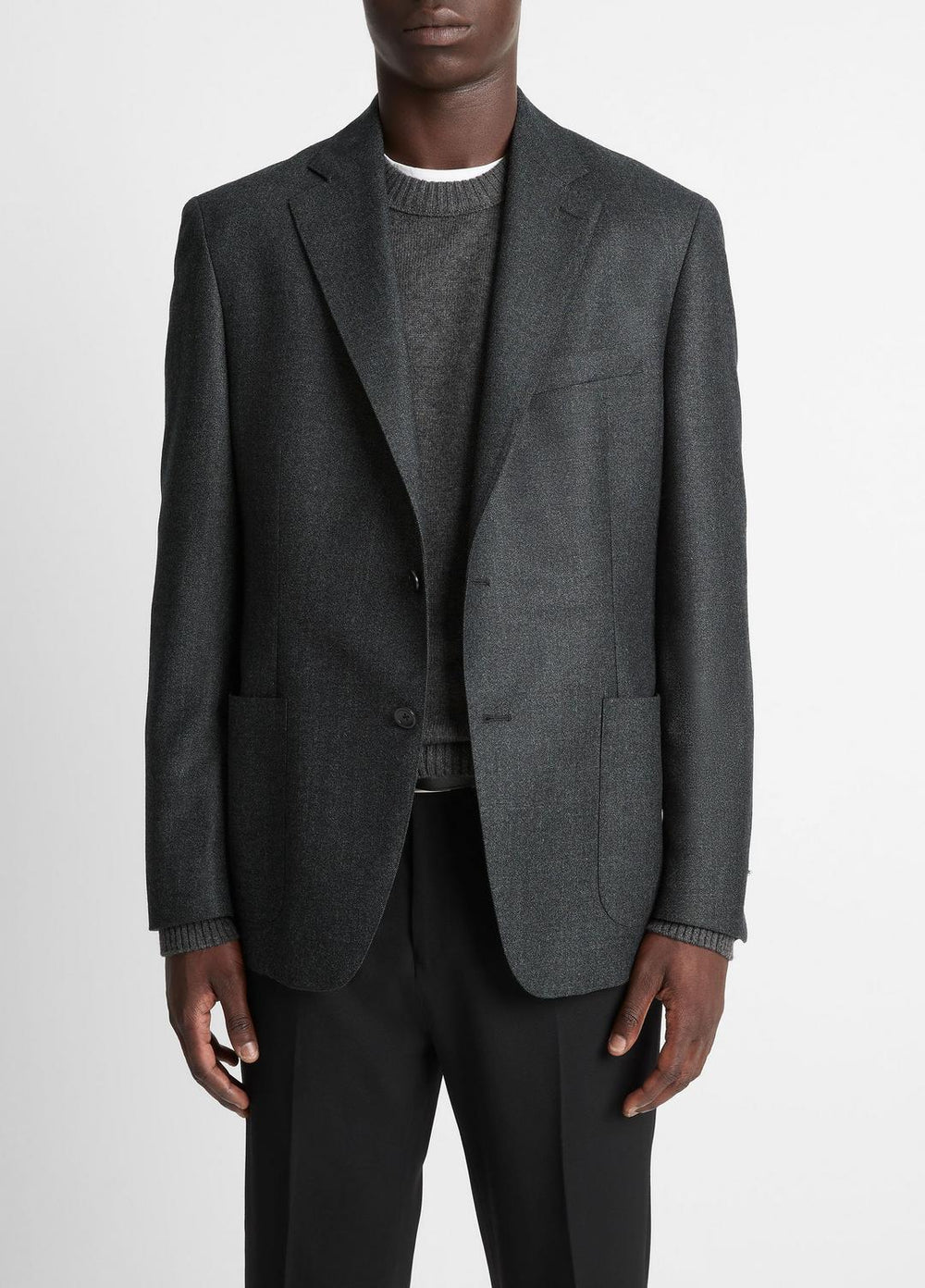 VINCE | Wool Relaxed Sport Coat in Blazers - CHARCOAL