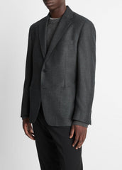 VINCE | Wool Relaxed Sport Coat in Blazers - CHARCOAL