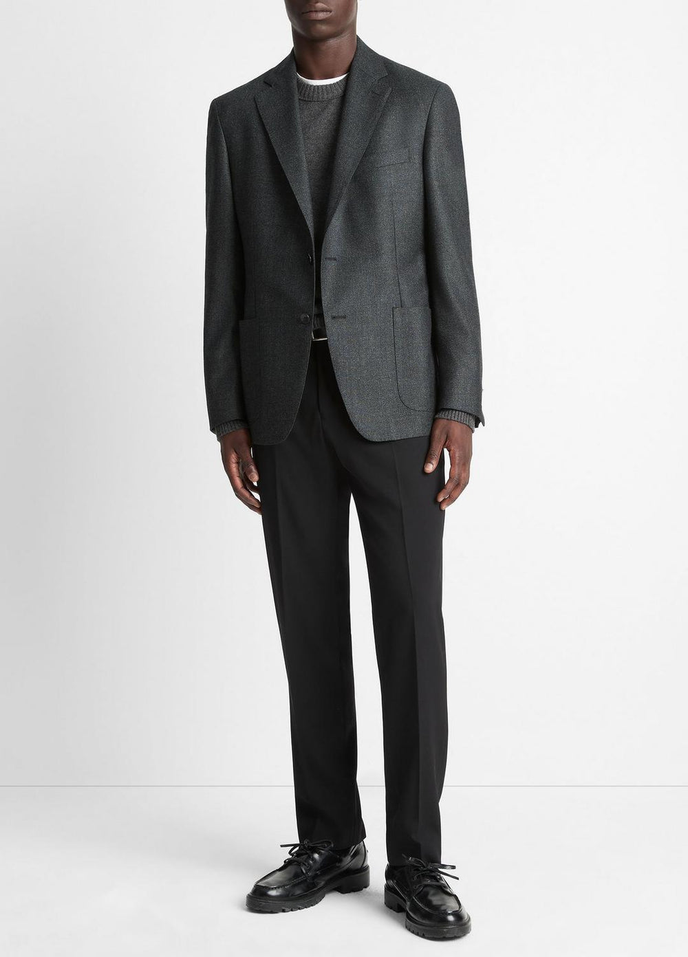 VINCE | Wool Relaxed Sport Coat in Blazers - CHARCOAL