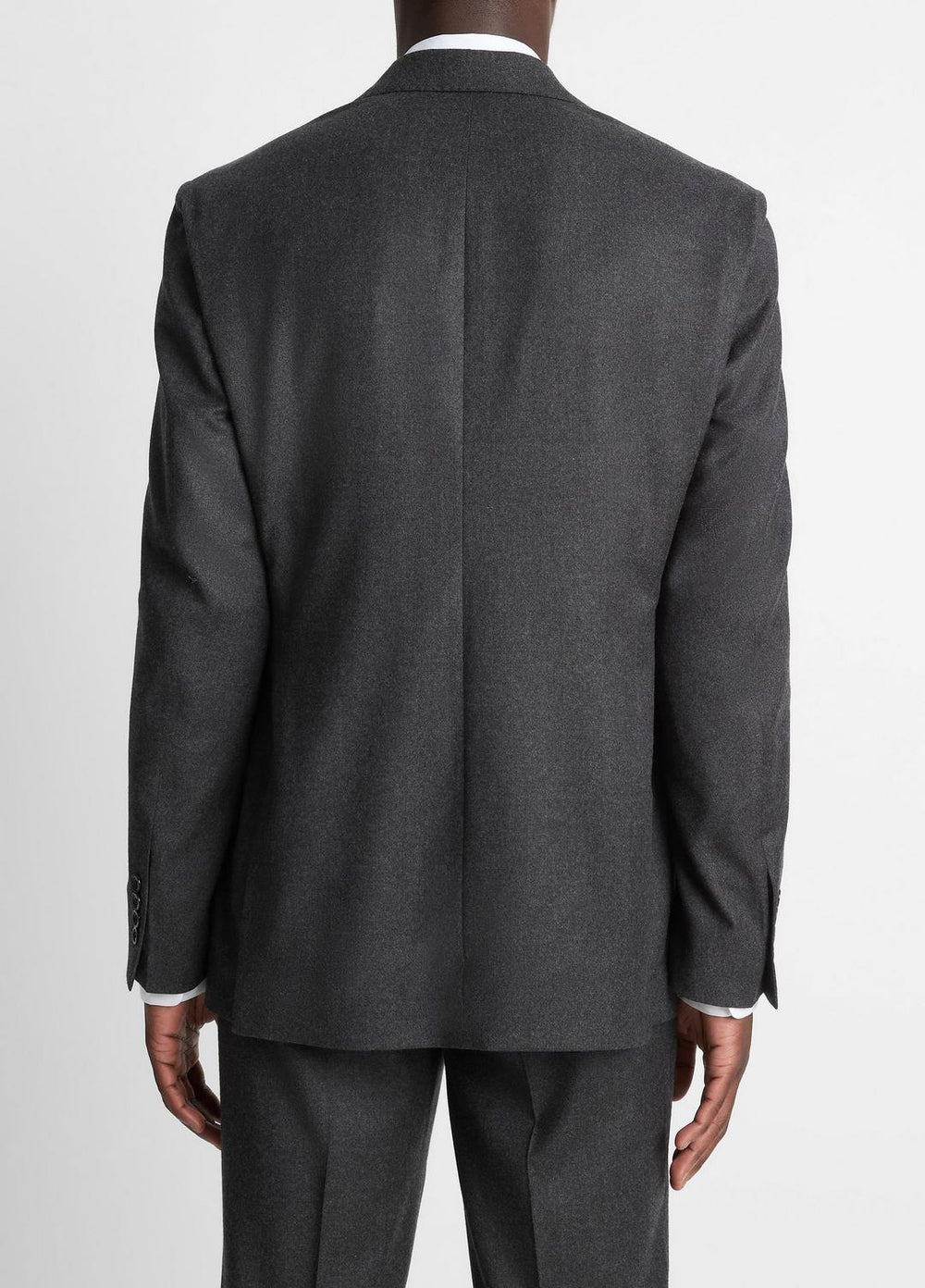 VINCE | Wool-Silk Flannel Relaxed Sport Coat in Blazers - CHARCOAL