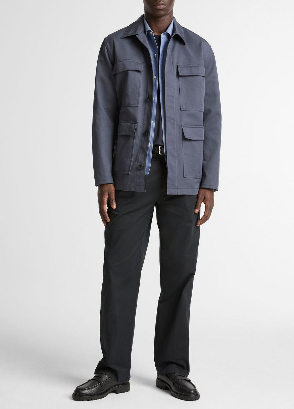 VINCE | Brushed Cotton Twill Chore Coat in Coats - STUDIO