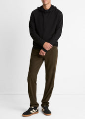 VINCE | Featherweight Merino Wool-Cashmere Hoodie in Sweatshirts & Hoodies - BLACK