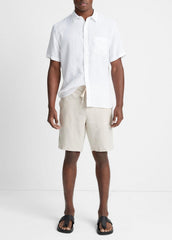 VINCE | Hemp Drawstring Short in Shorts - PUMICE ROCK