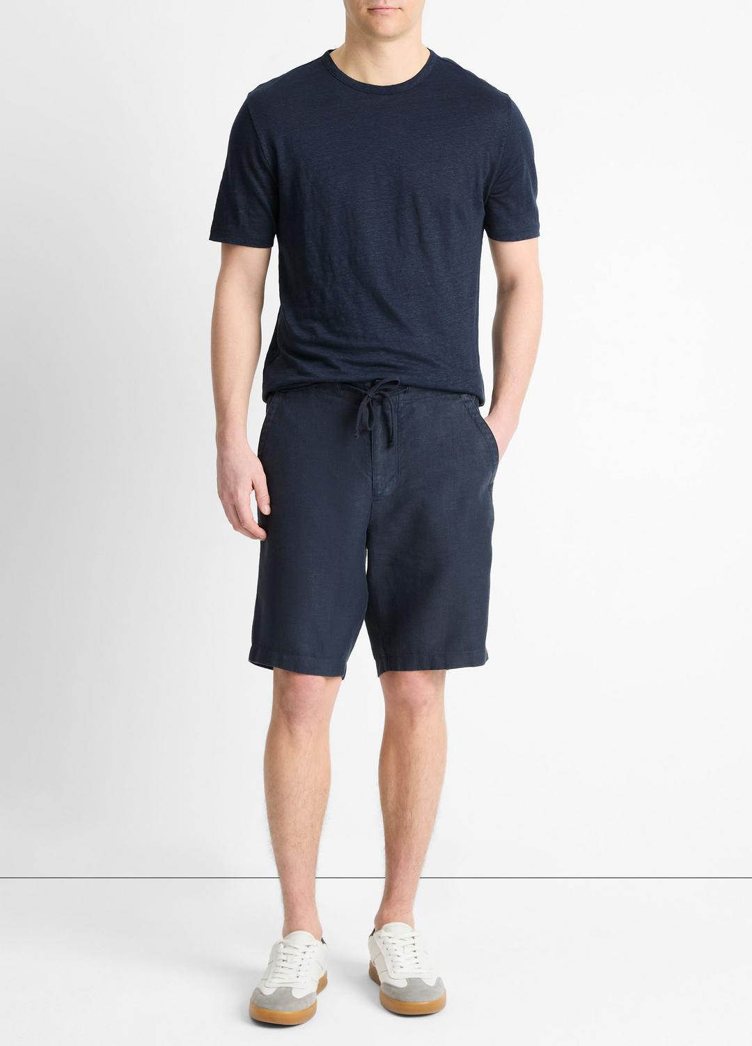VINCE | Hemp Drawstring Short in Shorts - COASTAL BLUE