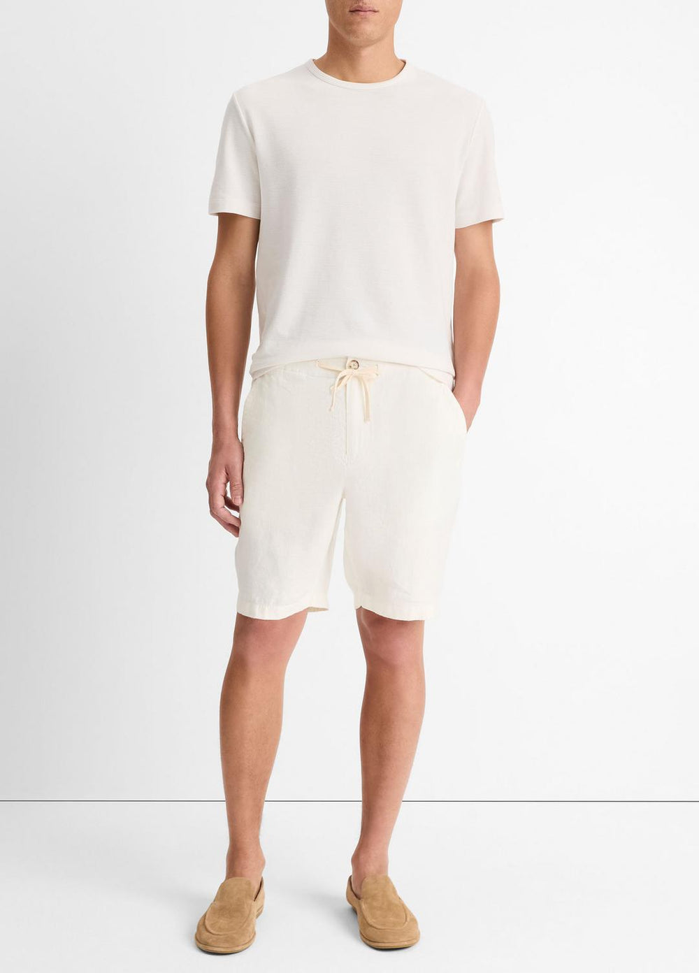 VINCE | Lightweight Hemp Short in Shorts - BONE