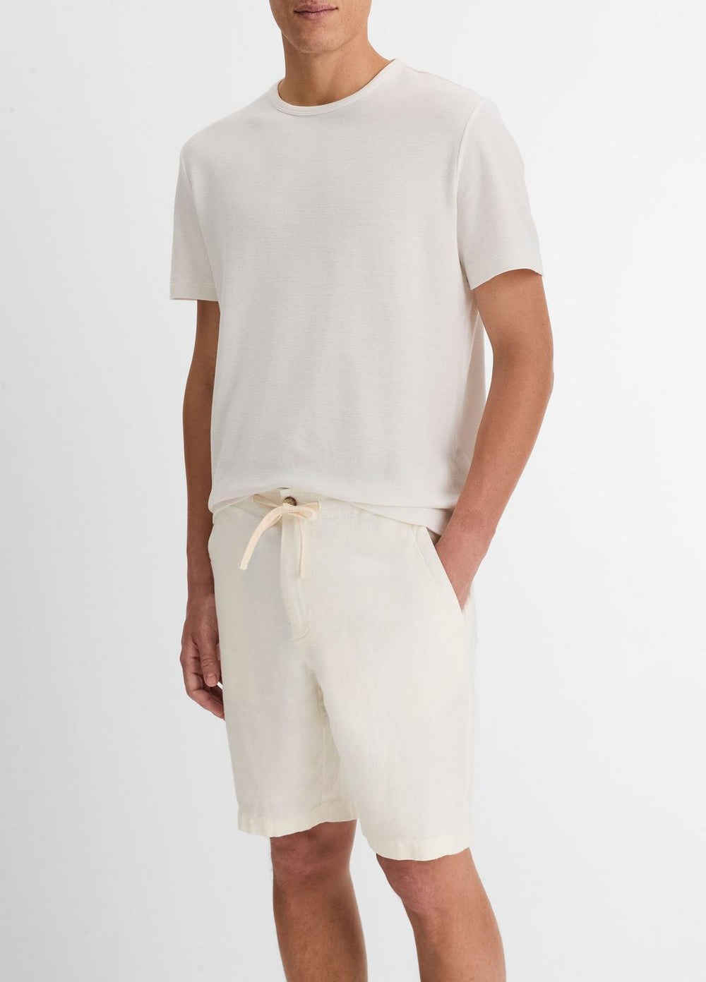 VINCE | Lightweight Hemp Short in Shorts - BONE
