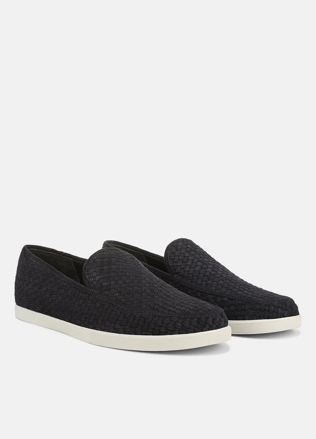 VINCE | Sonoma Woven Suede Loafer in Loafers - COASTAL BLUE