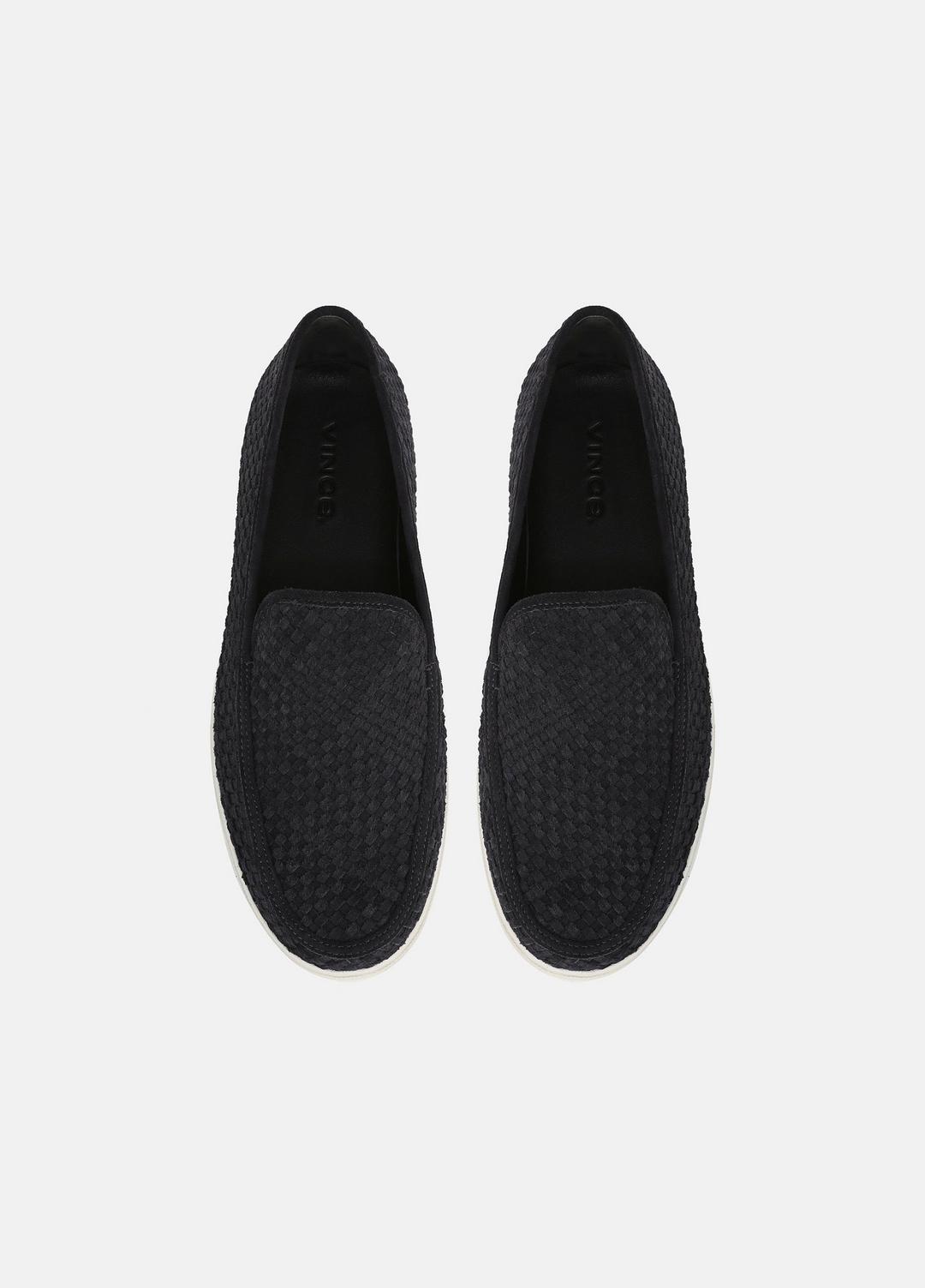 VINCE | Sonoma Woven Suede Loafer in Loafers - COASTAL BLUE