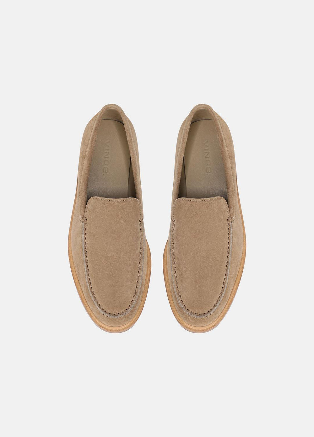 VINCE | Grant Suede Loafer in Loafers - NEW CAMEL