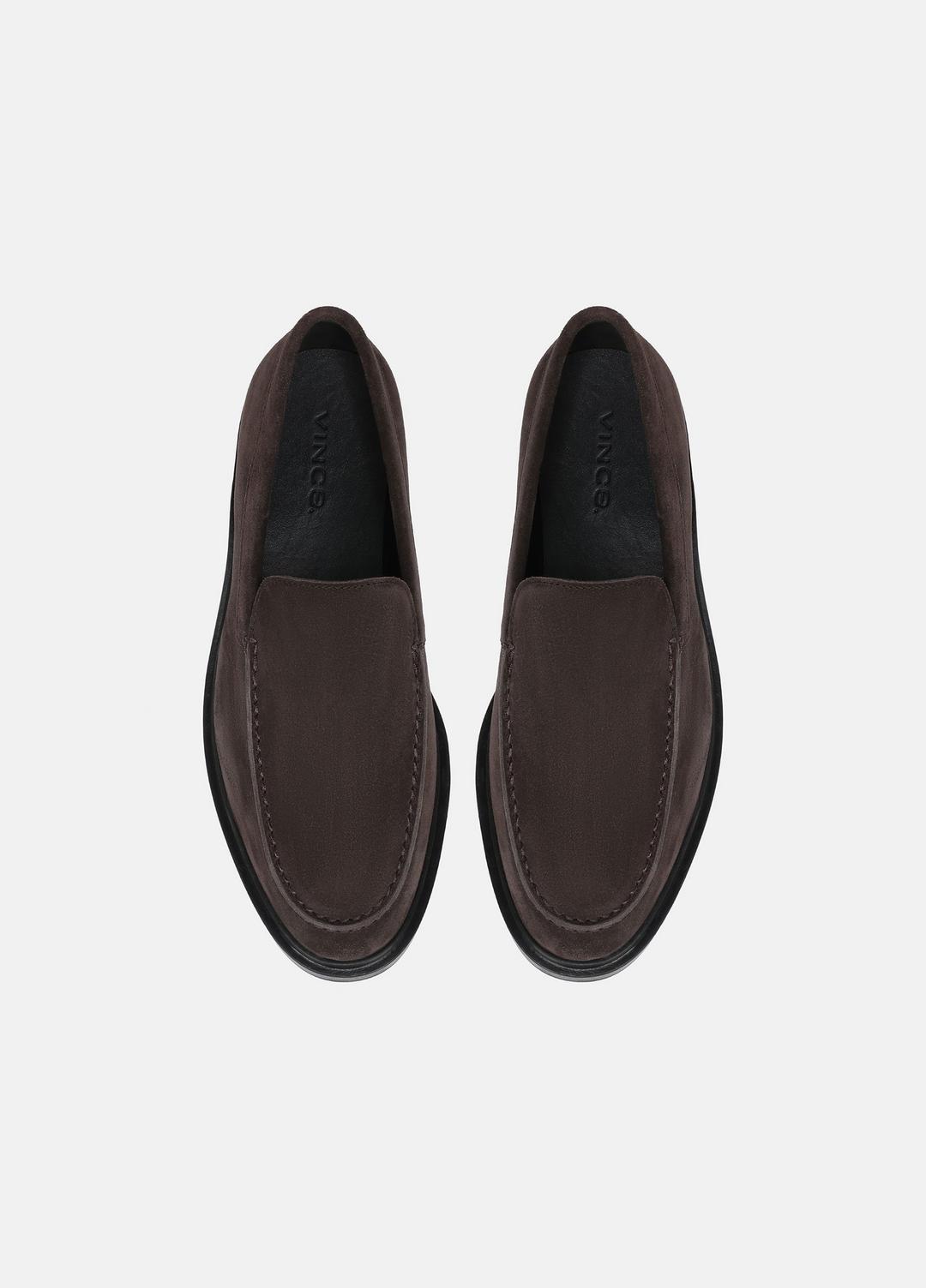 VINCE | Grant Suede Loafer in Loafers - COCOA BROWN