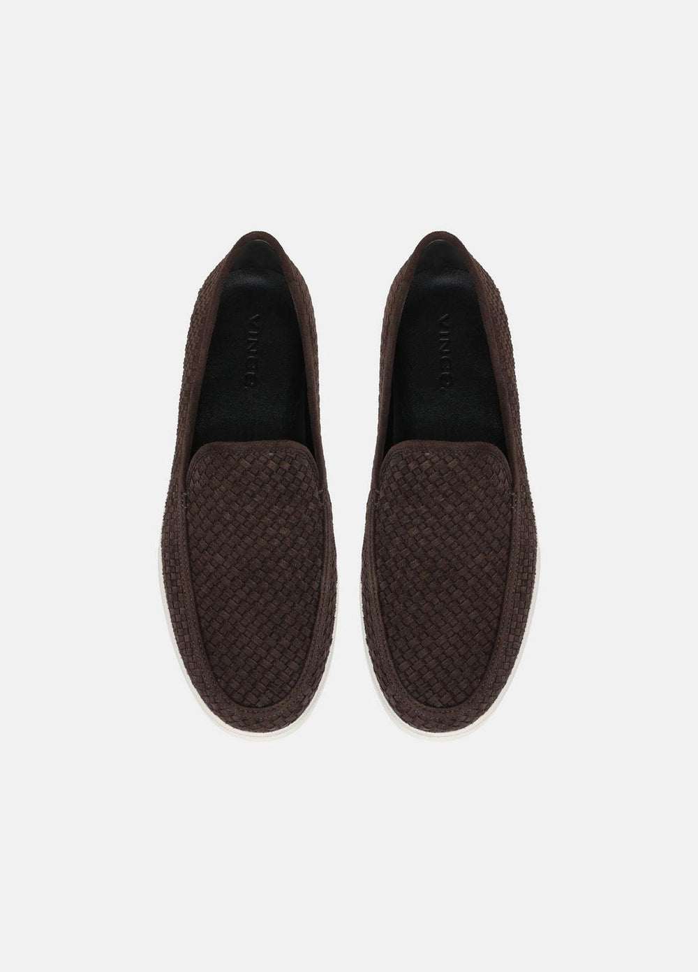 VINCE | Sonoma Woven Suede Loafer in Loafers - COCOA BROWN