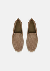 VINCE | Sonoma Woven Suede Loafer in Loafers - NEW CAMEL