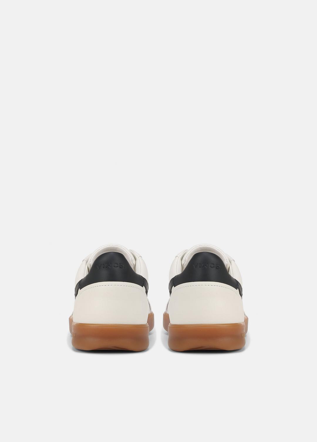 VINCE | Oasis Leather Sneaker in Sneakers - MILK/NIGHT BLUE
